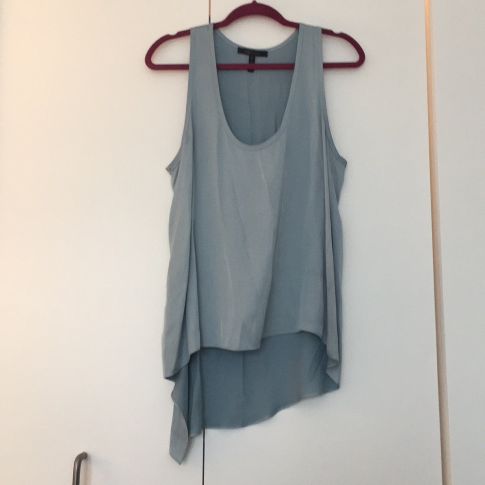BCBG asymmetrical sleeveless top